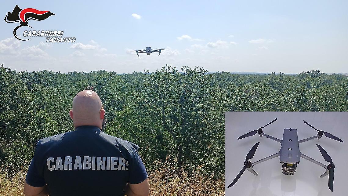 I carabinieri di Taranto utilizzano i droni di ultima generazione