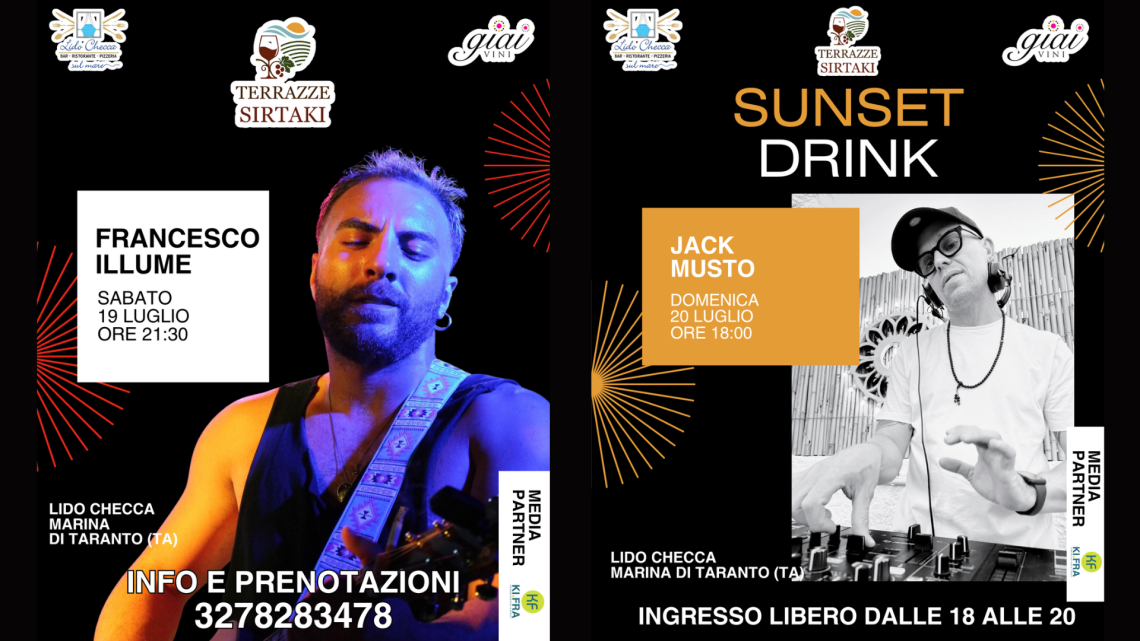 Gli eventi di Terrazze Sirtaki di Lido Checca