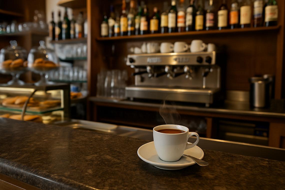 Un bar - foto creata con Ai