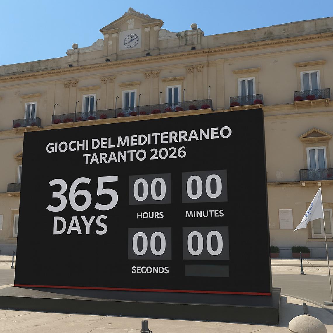 Un grande orologio scandirà il tempo che manca ai Giochi