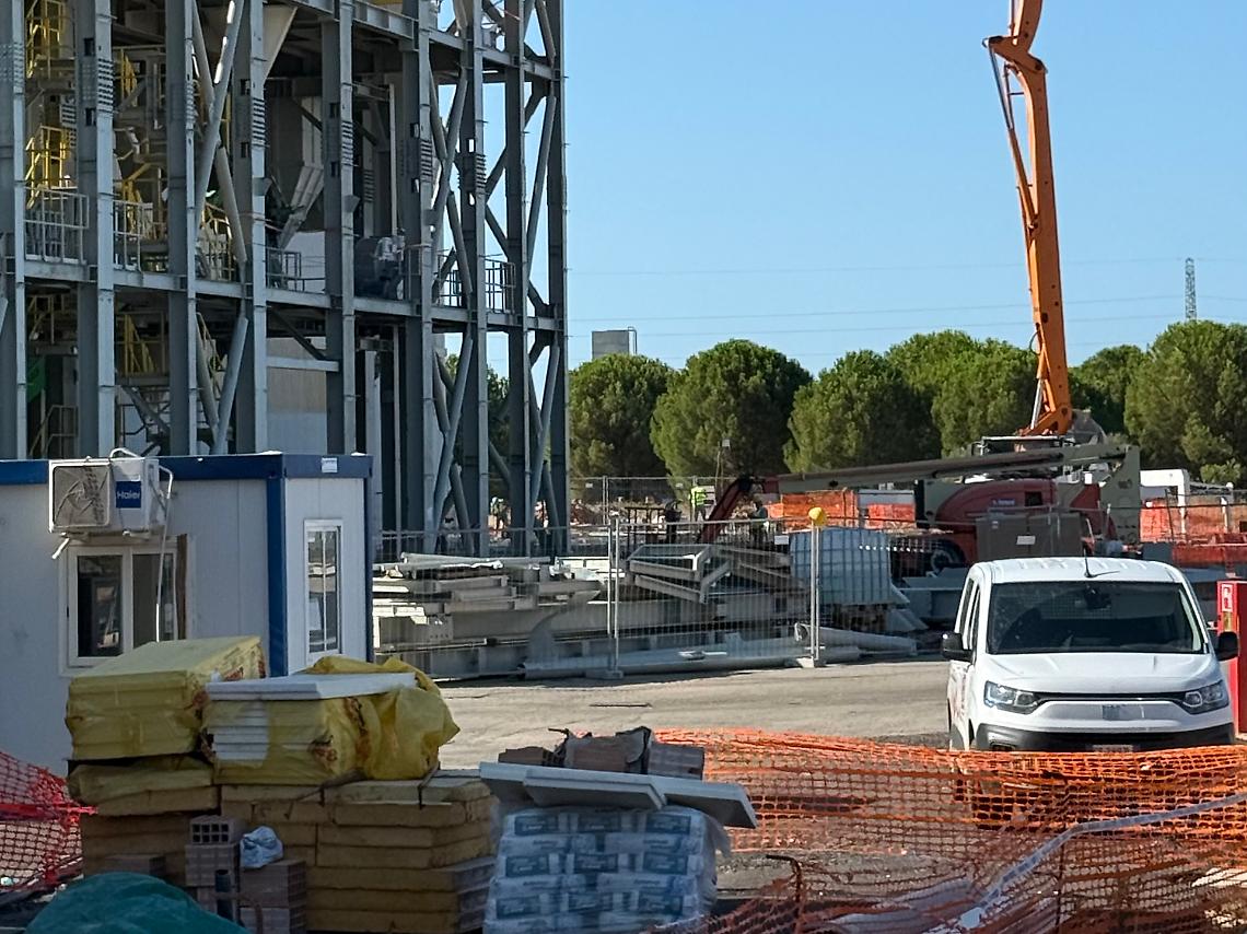 Il cantiere della tragedia a Modugno