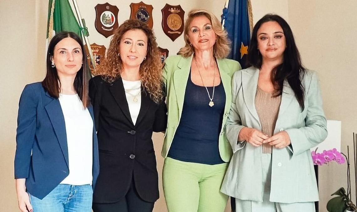 da sin: Aida Viti, Ilenia Piazzolla, Silvana D'Agostino e Corinna Panella