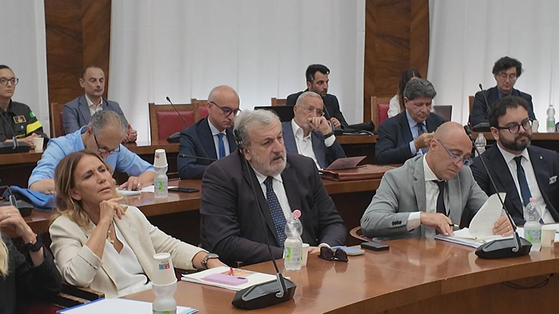 Michele Emiliano e Piero Bitetti nel vertice a Roma sull'ex Ilva la scorsa settimana