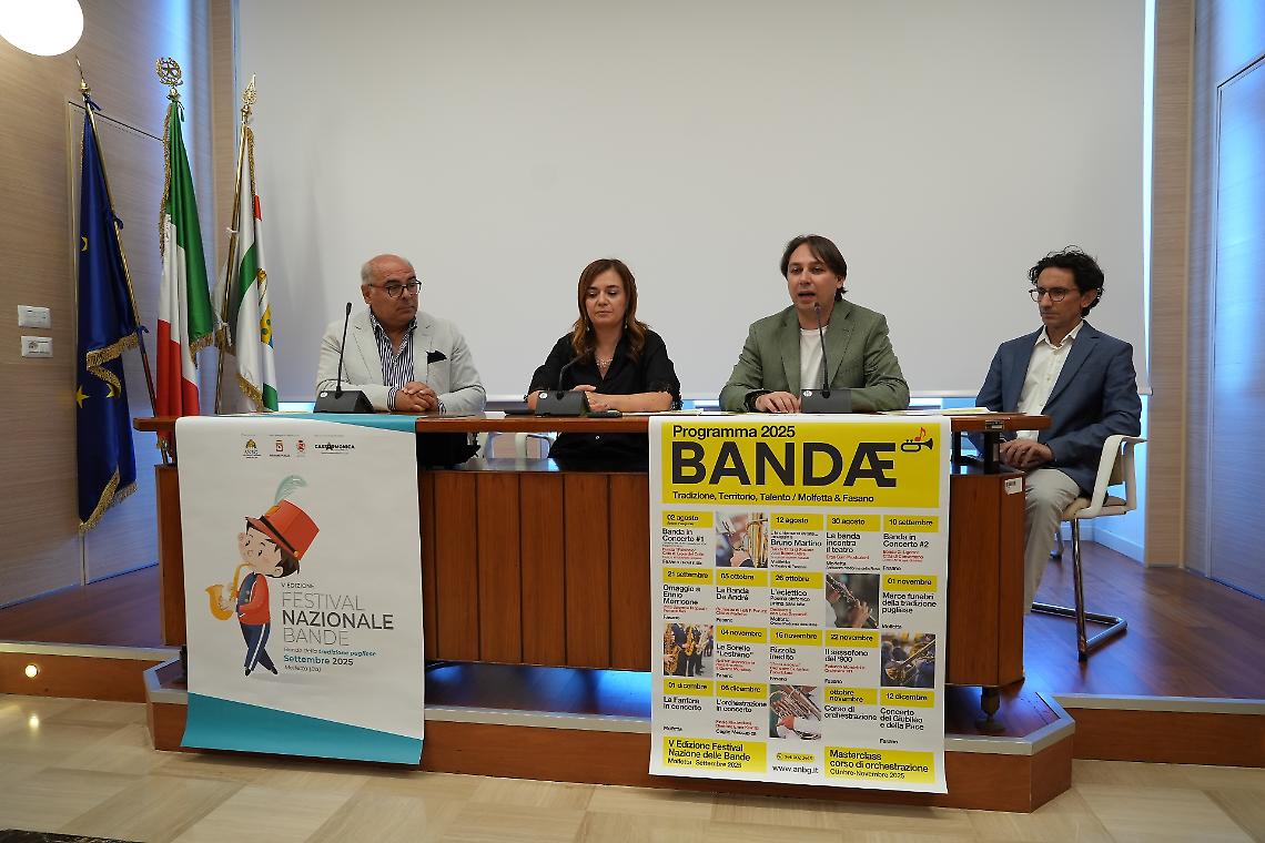 Presentata la rassegna "Bandae”. Eventi e concerti da agosto a dicembre 2025