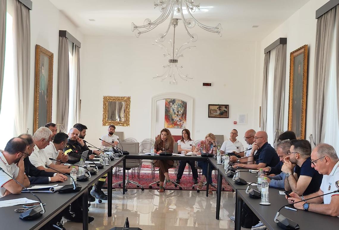 Il vertice in Prefettura Bat