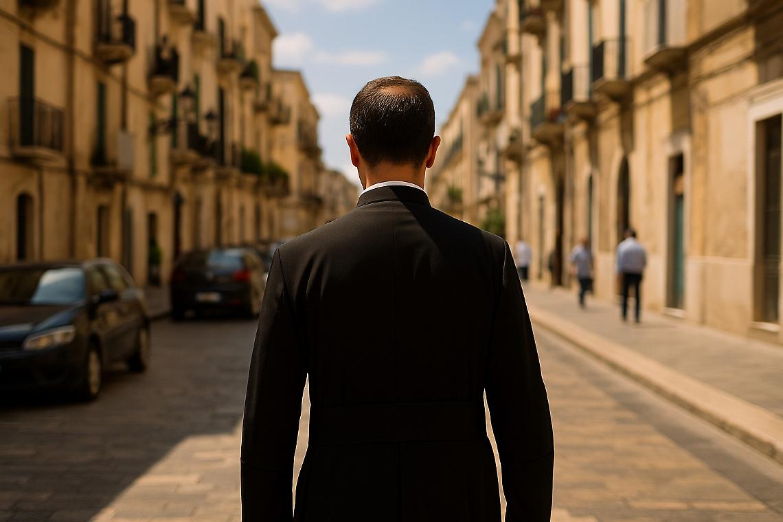 Un sacerdote - foto con Ai