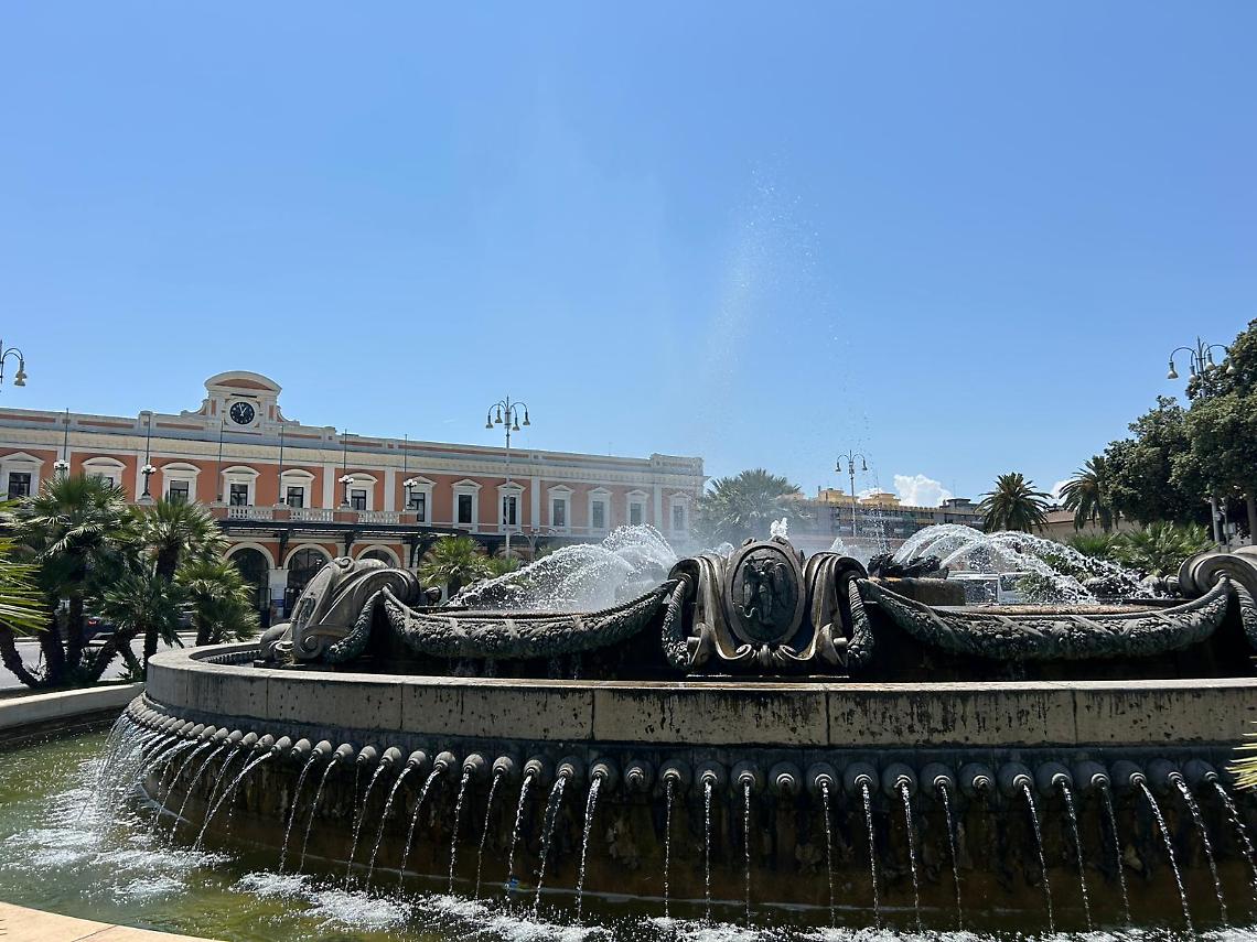 La fontana di piazza Aldo Moro