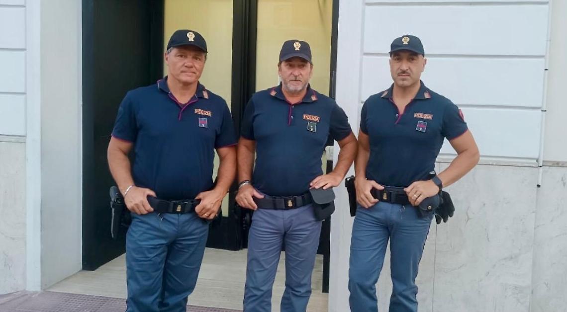 Gli agenti intervenuti a Nardò