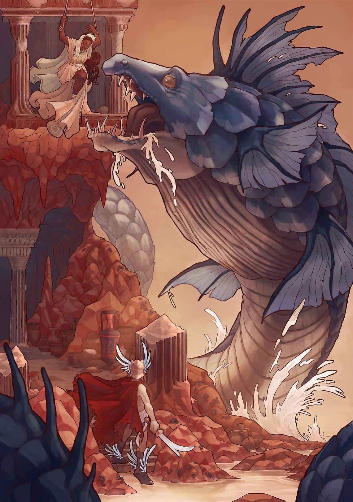 Le creature mitologiche del MArTA approdano al Salicomix
