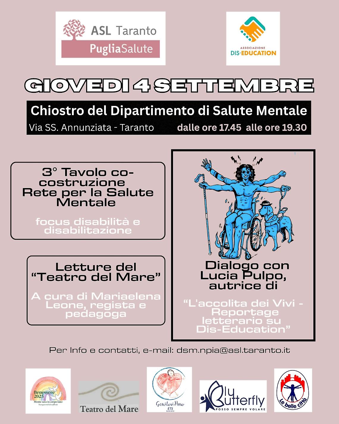 In rete per la Salute Mentale: riflessione su Disabilità e Disabilitazione al Dipartimento di Salute Mentale