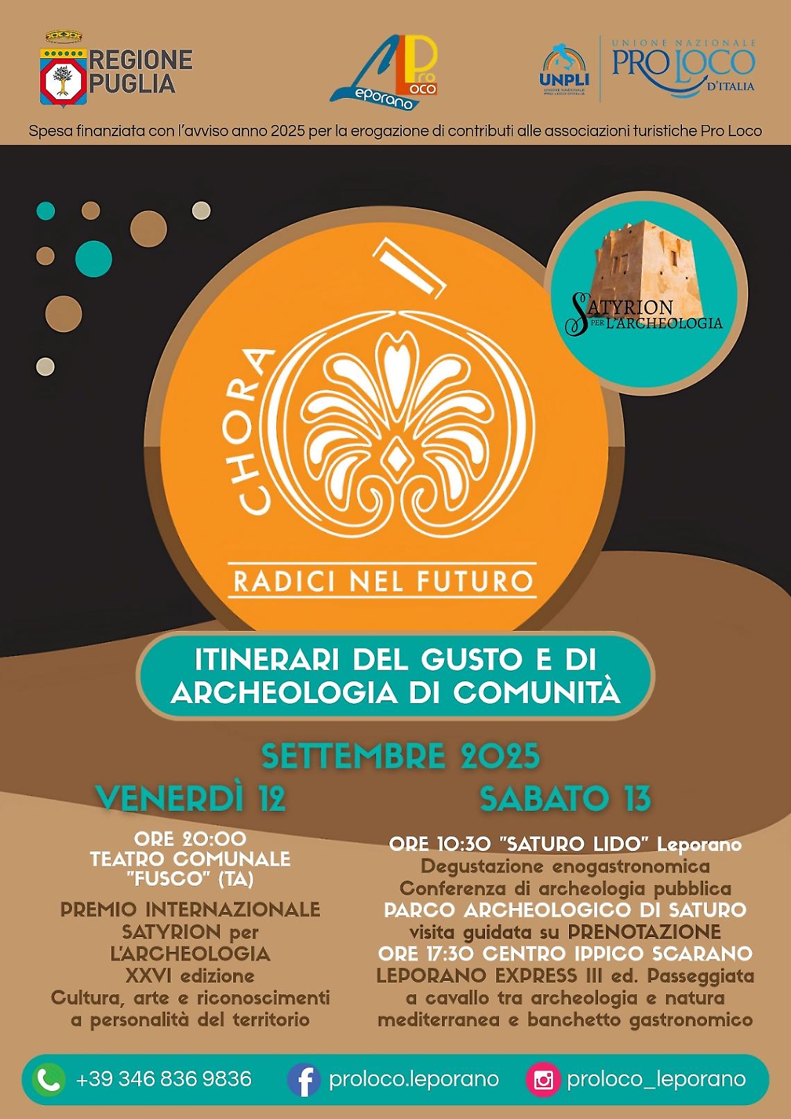 Itinerari del gusto e di archeologia di comunità