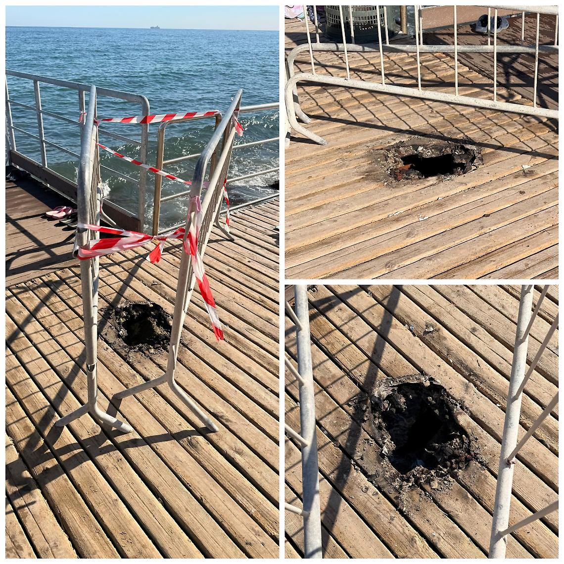 Danneggiato un pontile a Pane e Pomodoro a Bari