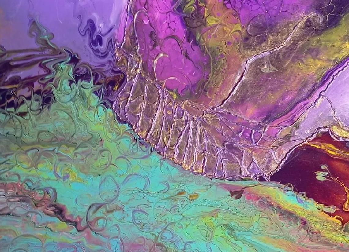 Una delle opere dell'artista Silvia Di Natale