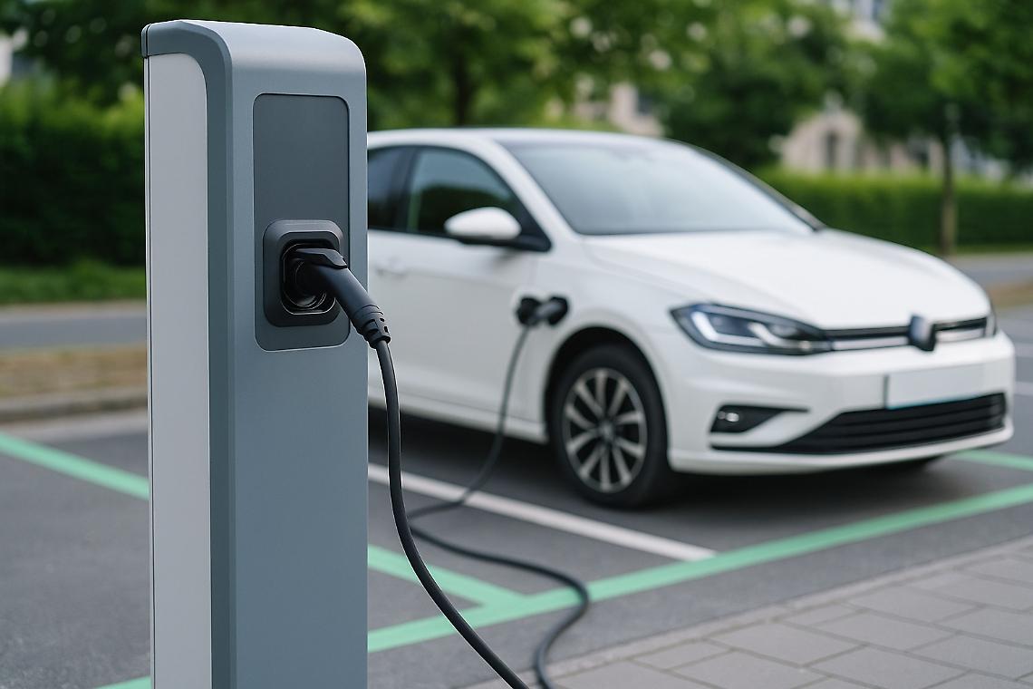 Una colonnina elettrica per ricaricare auto