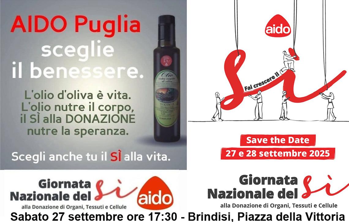 L'iniziativa Aido Puglia a Brindisi