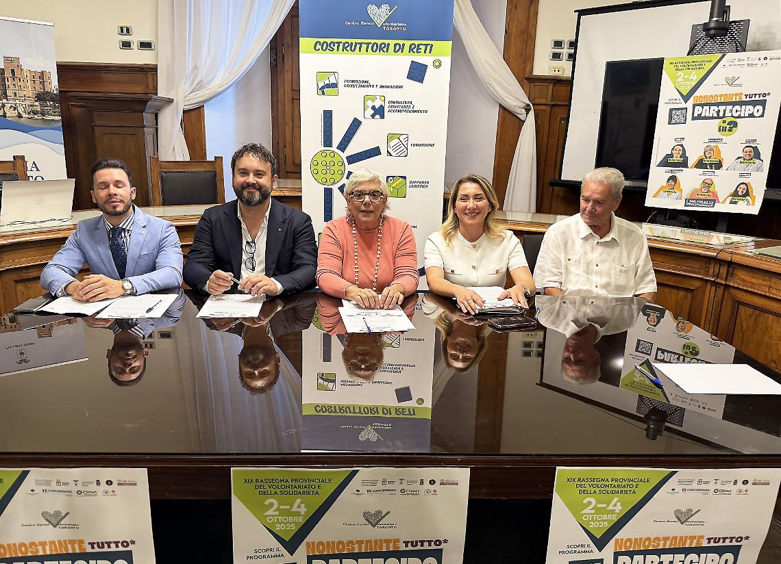 A Taranto la XIX Rassegna provinciale del Volontariato e della Solidarietà