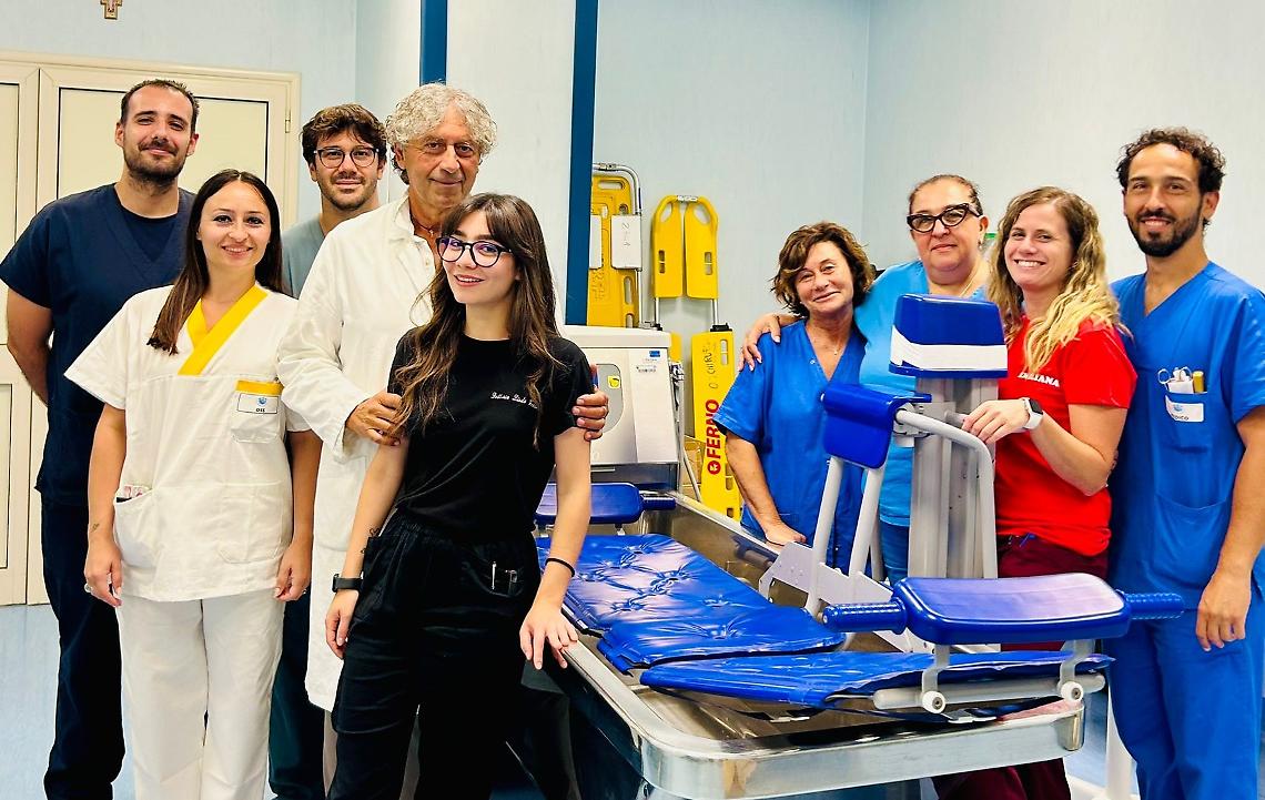 L'equipe del Centro ustioni del Policlinico di Bari