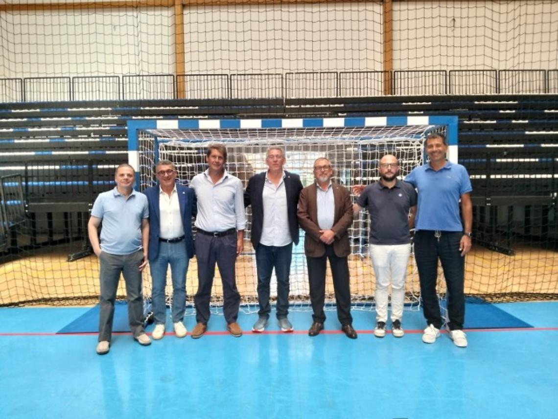 Sopralluogo sul campo di Pallamano in vista dei XX Giochi del Mediterraneo Taranto 2026