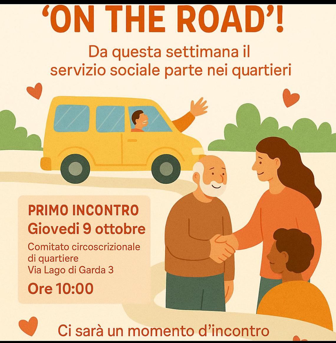 Il Servizio Sociale parte “On the Road” a Taranto