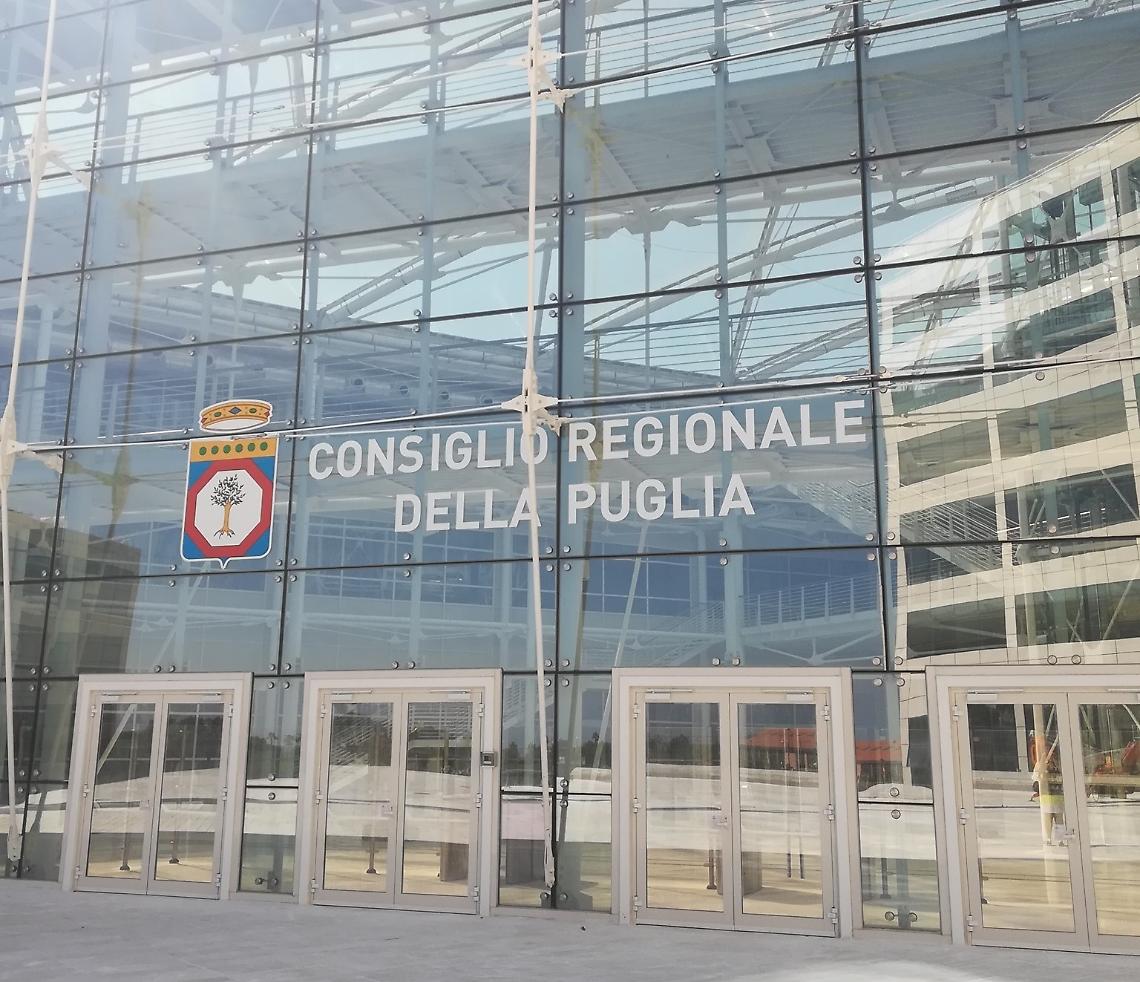 La sede del Consiglio regionale pugliese