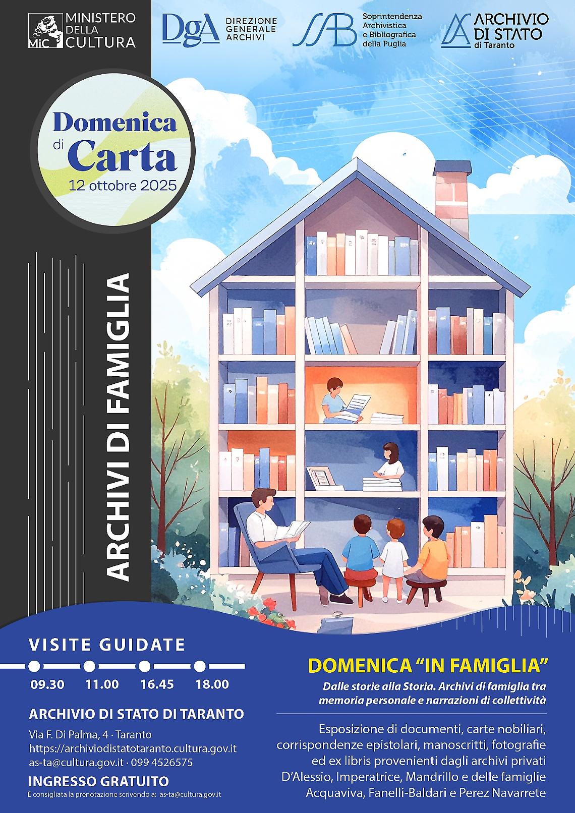 Appuntamento all'Archivio di Stato di Taranto