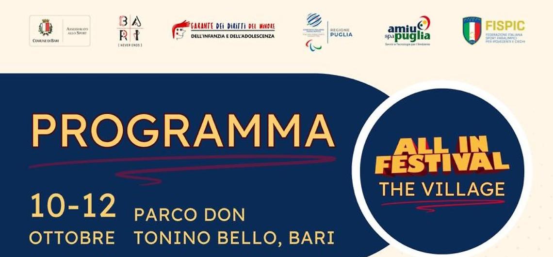 “All in Festival – The Village” a Bari