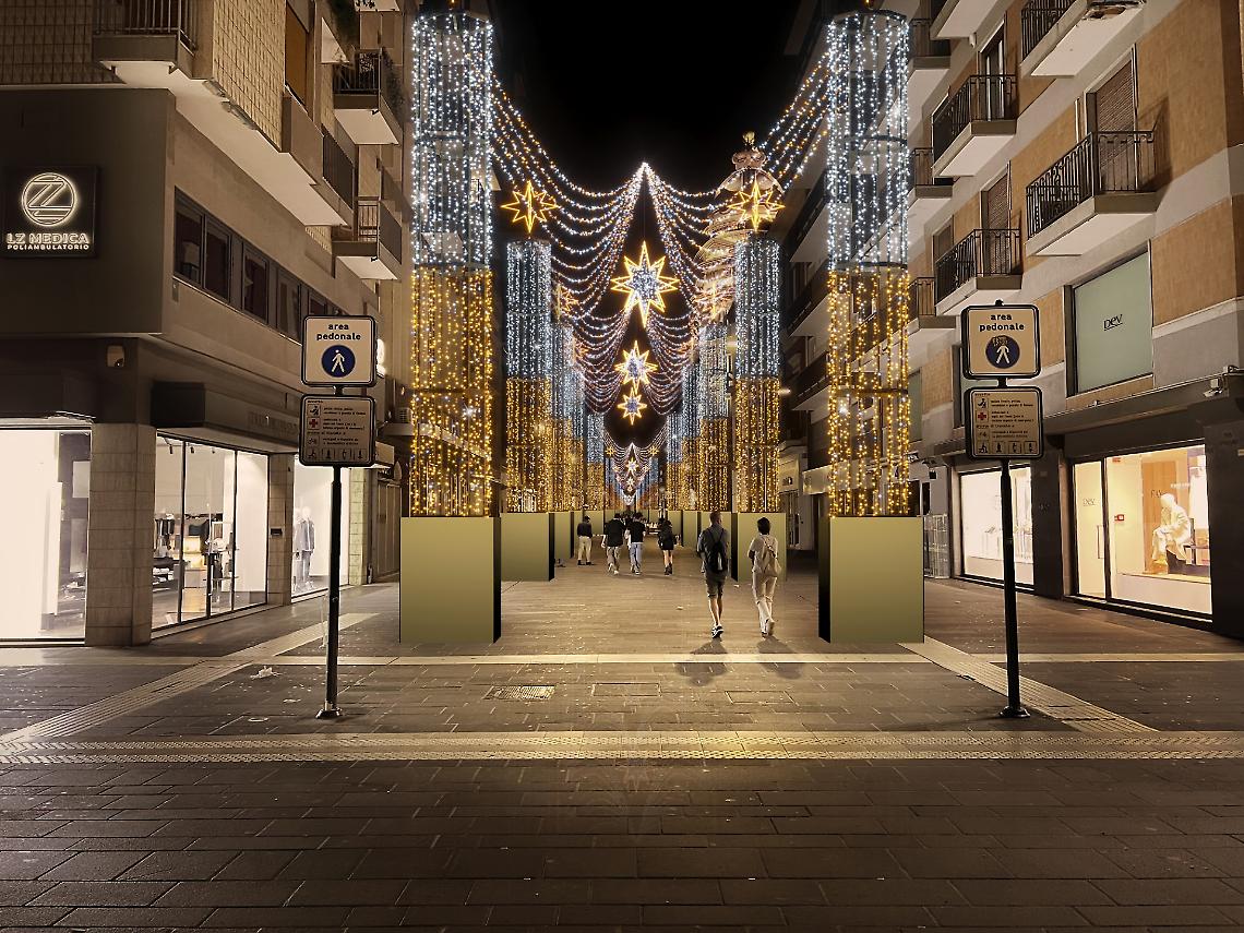 Luminarie natalizie spente per la Giornata dei Defunti