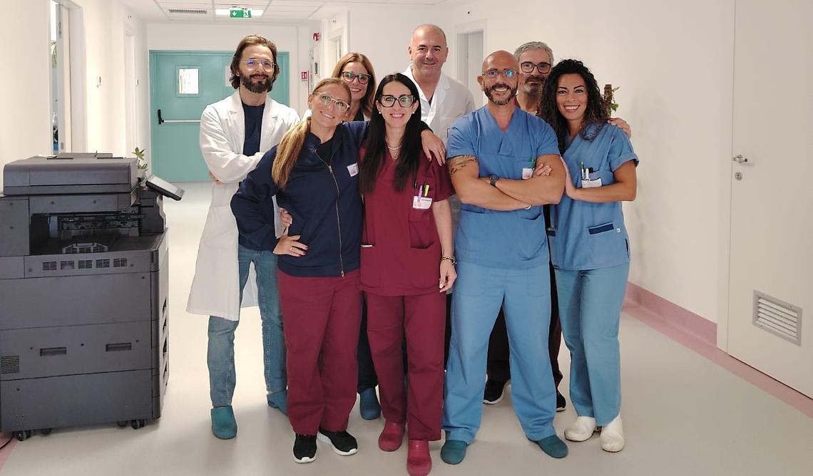 Il team di Neurologia dell'ospedale San Paolo di Bari