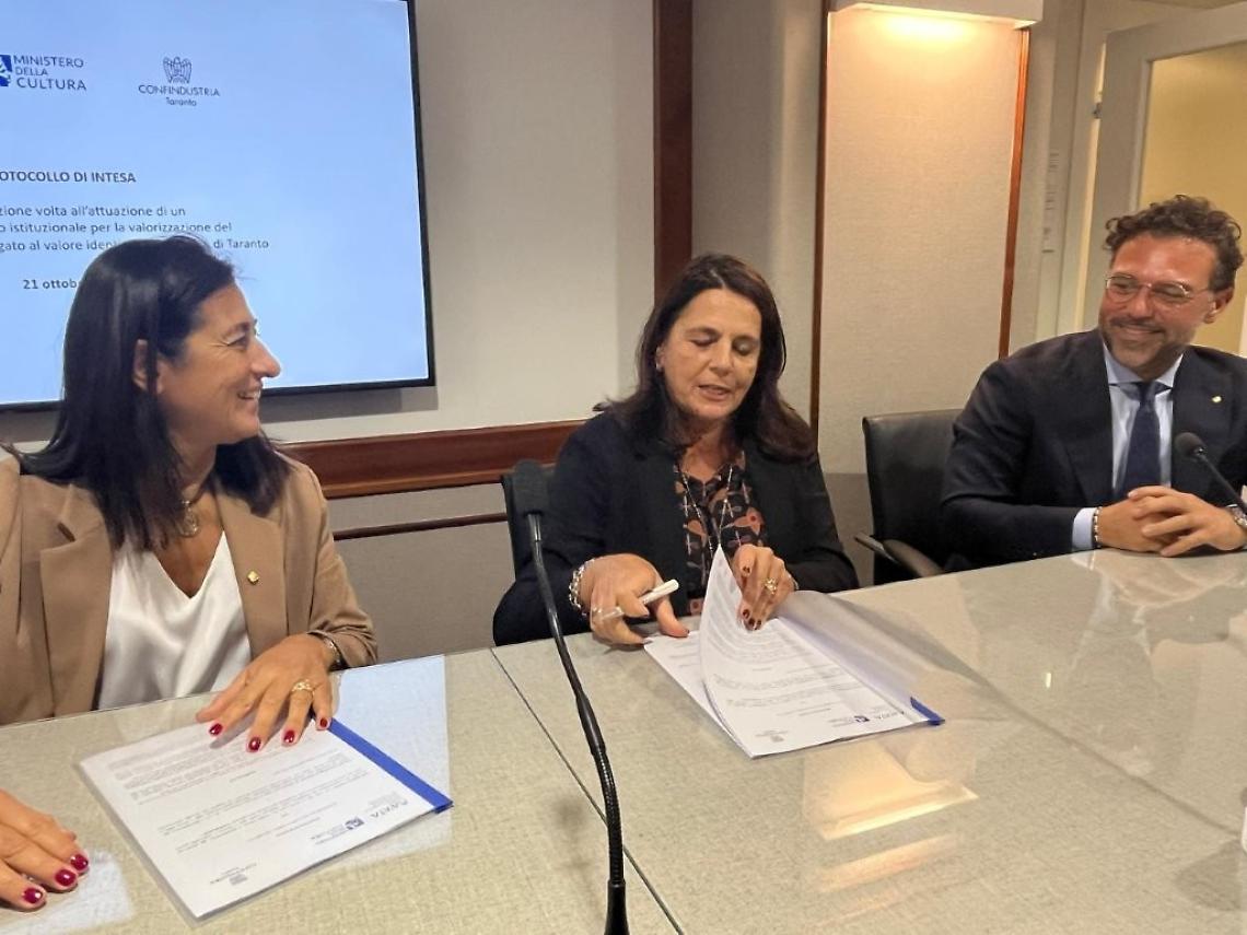 Confindustria Taranto e Museo archeologico nazionale MArTA firmano il protocollo per la crescita del territorio