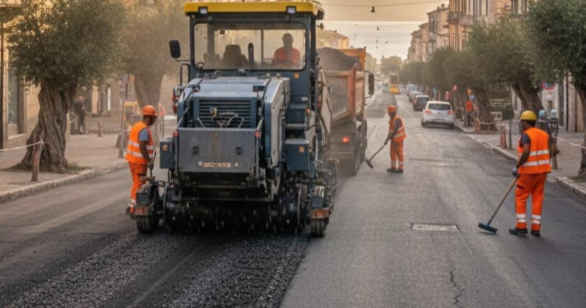 Lavori al manto stradale - archivio