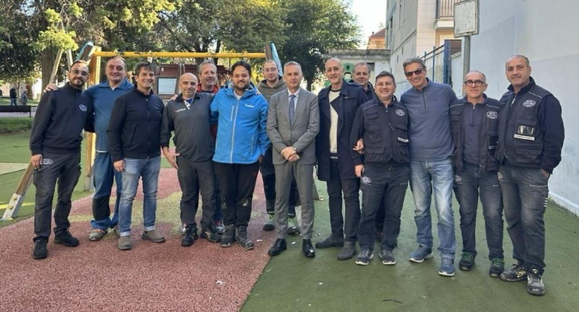 Al centro il Sindaco di Trinitapoli Francesco Di Feo