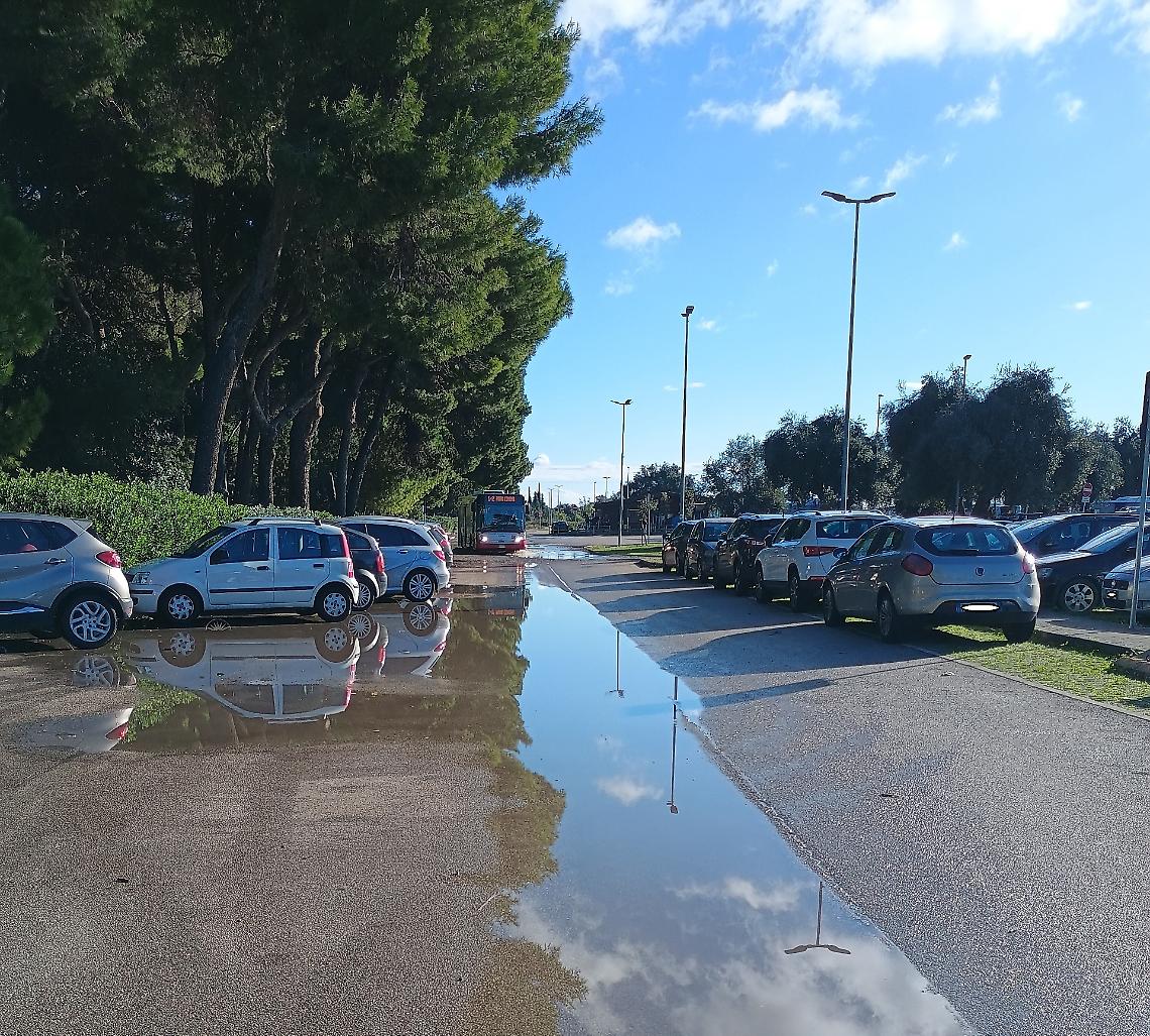 L'area antistante il Parco Cimino di Taranto