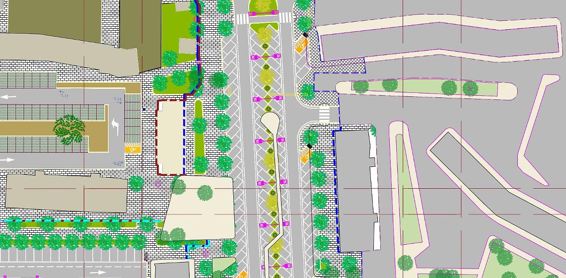 La planimetria di via Salvemini a Bari