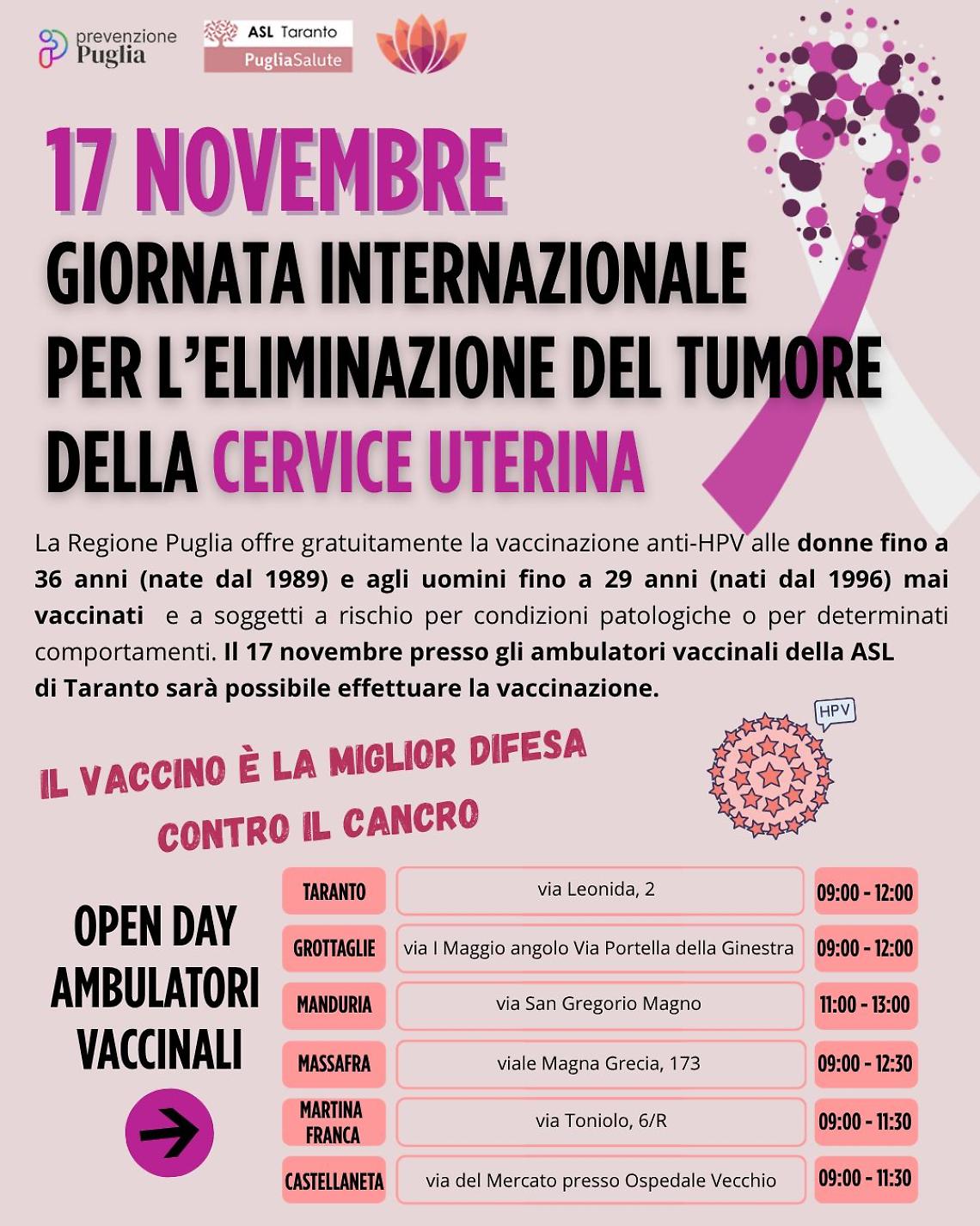 Open day vaccinazioni 