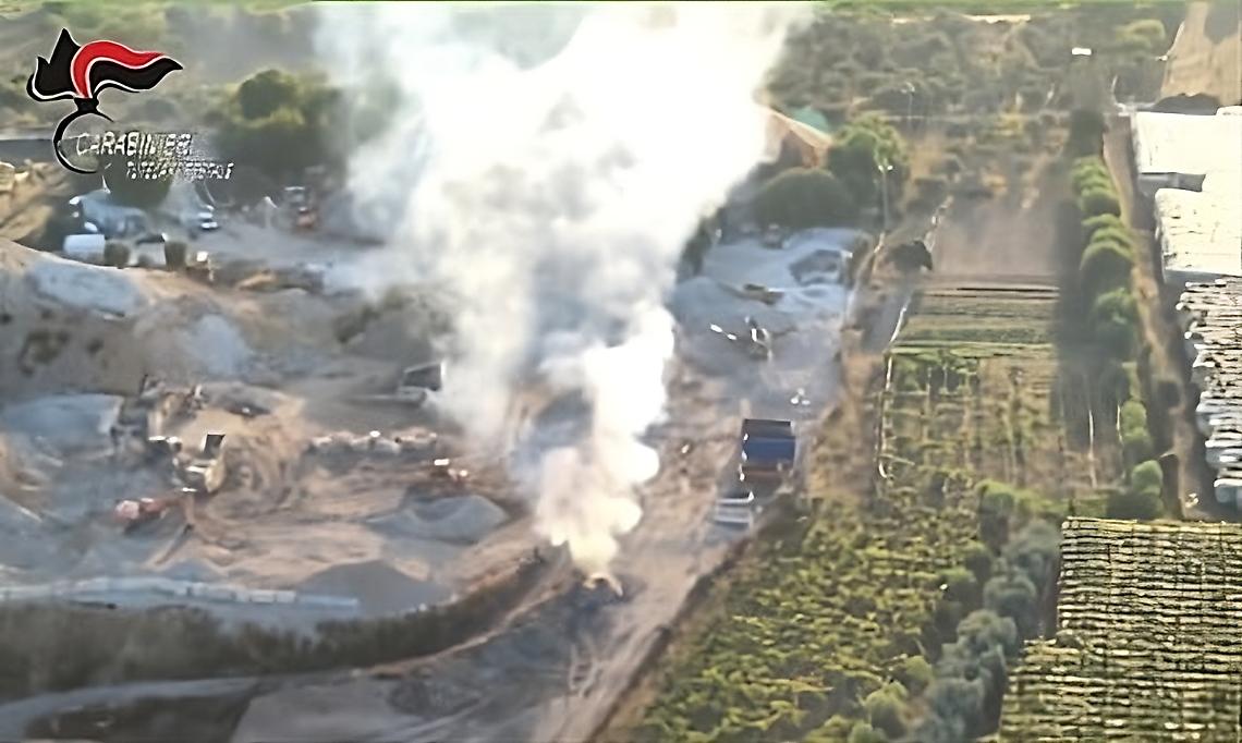 La cava sotto sequestro a Carbonara