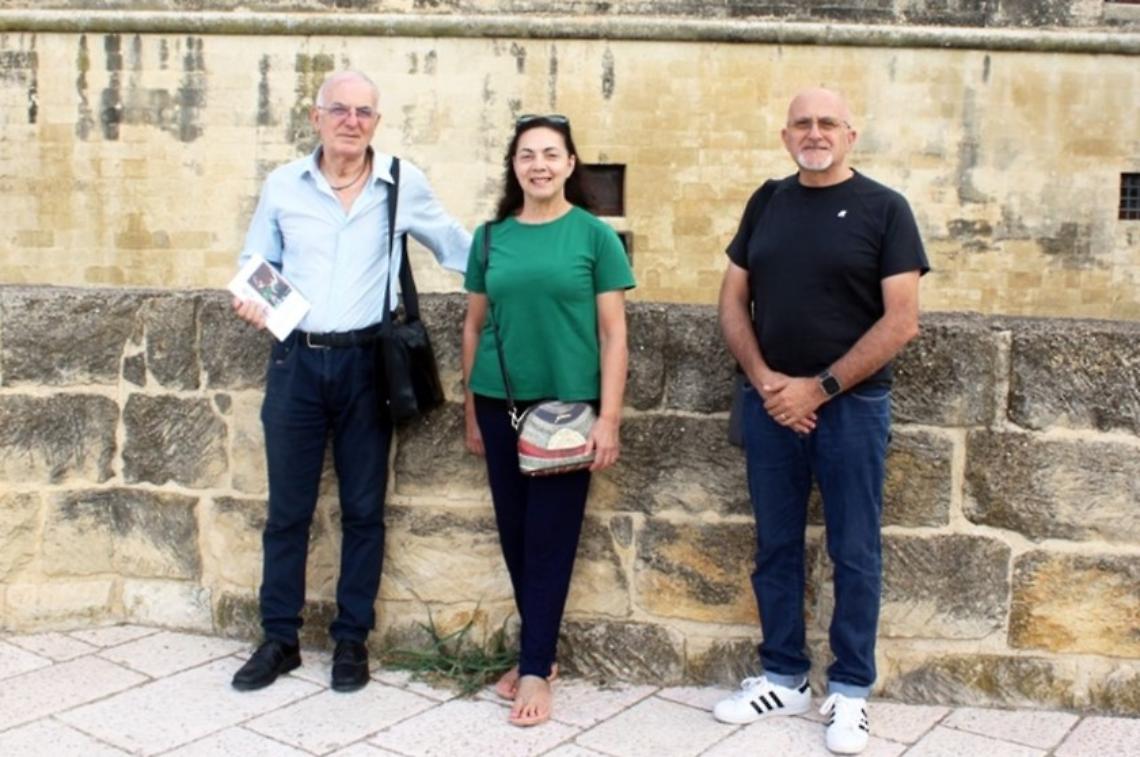 Da sin.: Luigi Maci (Autore e Compositore), Rita Cantoro (Regista),  Paolo Andriani (Direttore della Fotografia)