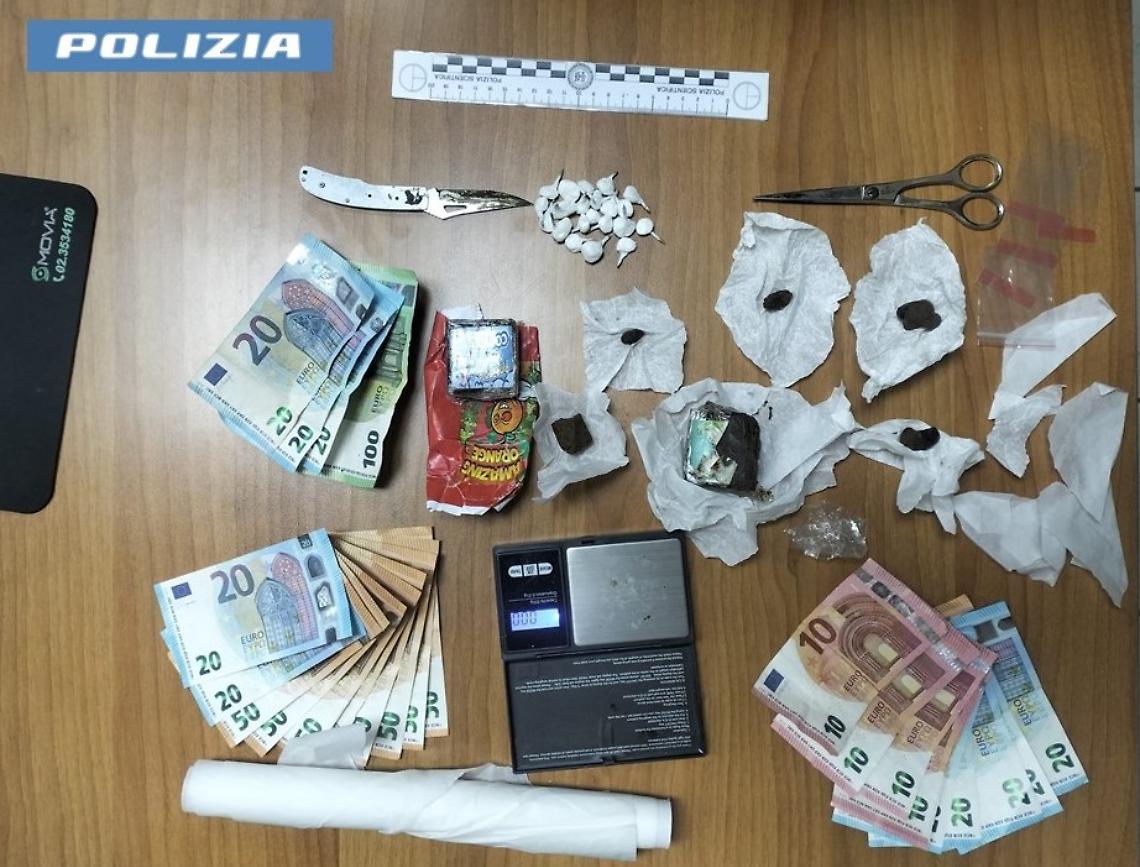 Soldi e droga sequestrati