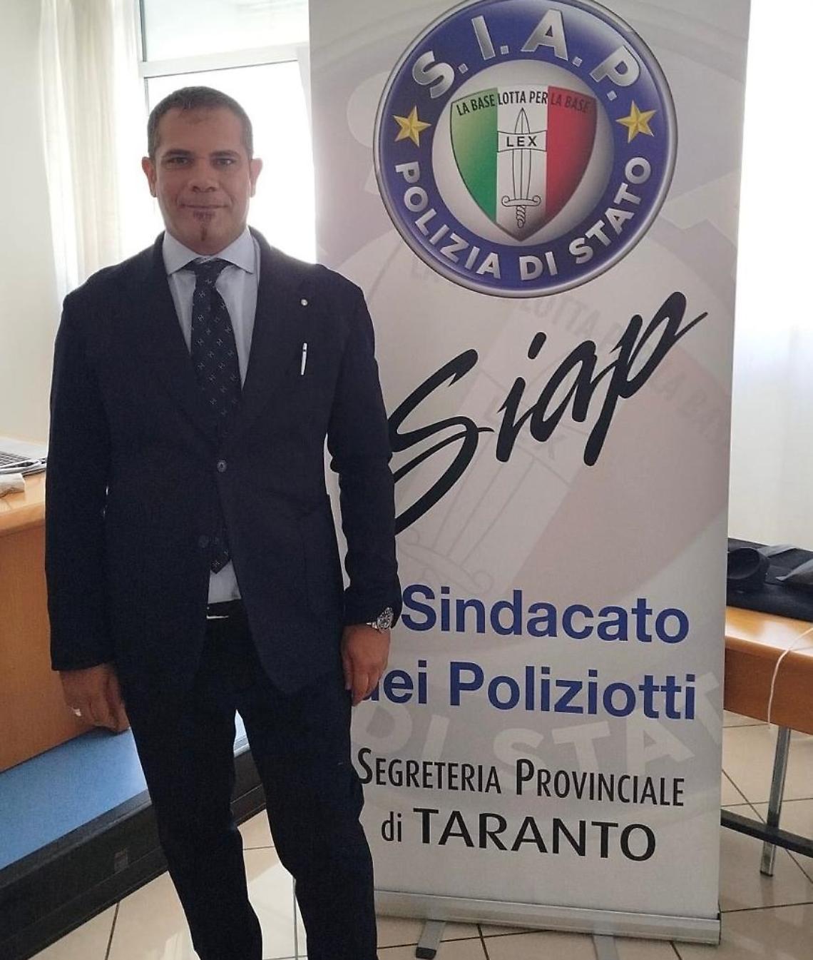 Aldo Vozza, segretario generale provinciale del Siap Taranto