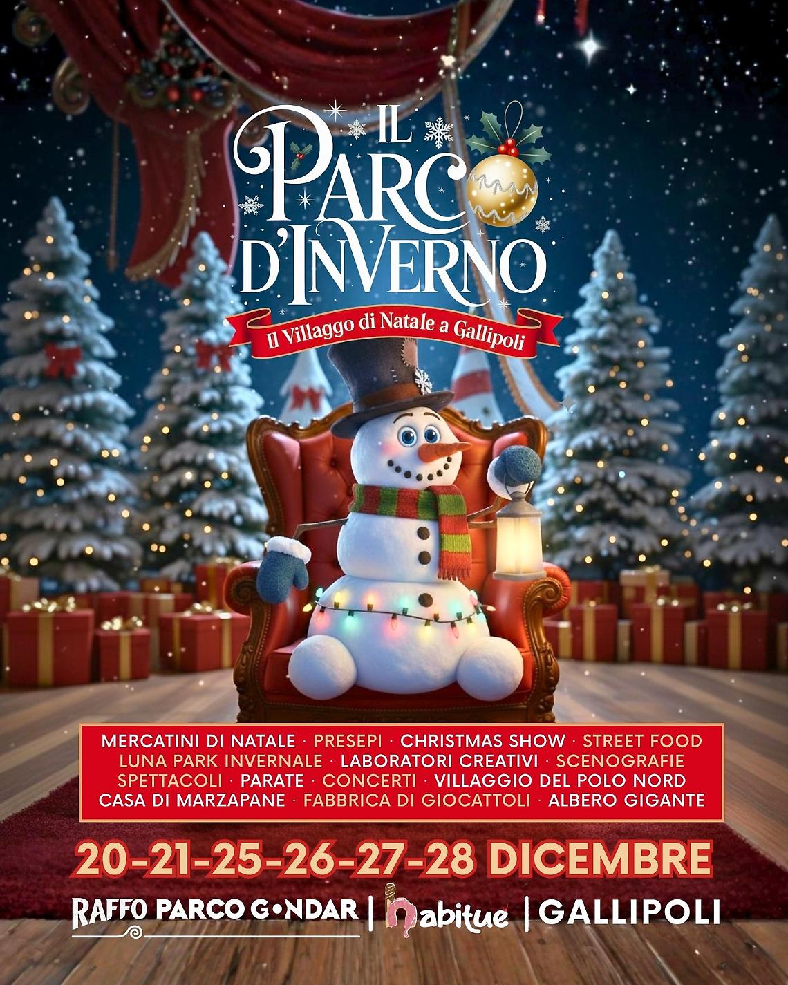 Il Parco d'inverno a Gallipoli