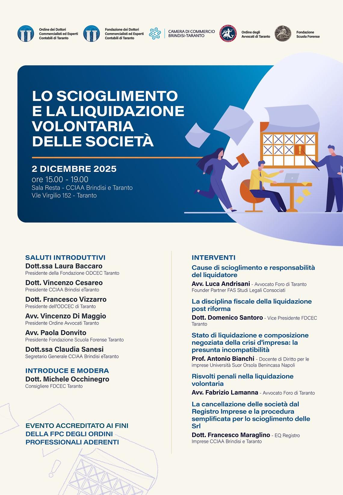 La locandina dell'appuntamento