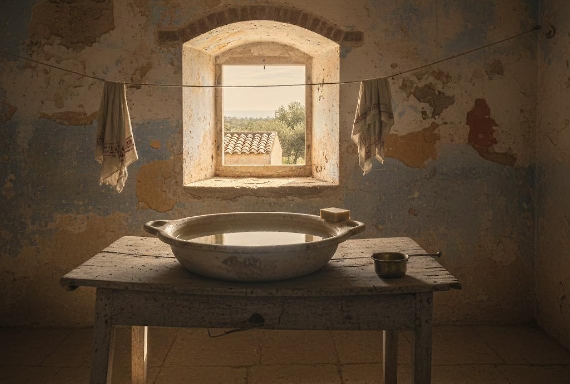 Una bacinella d'acqua - foto di Ai