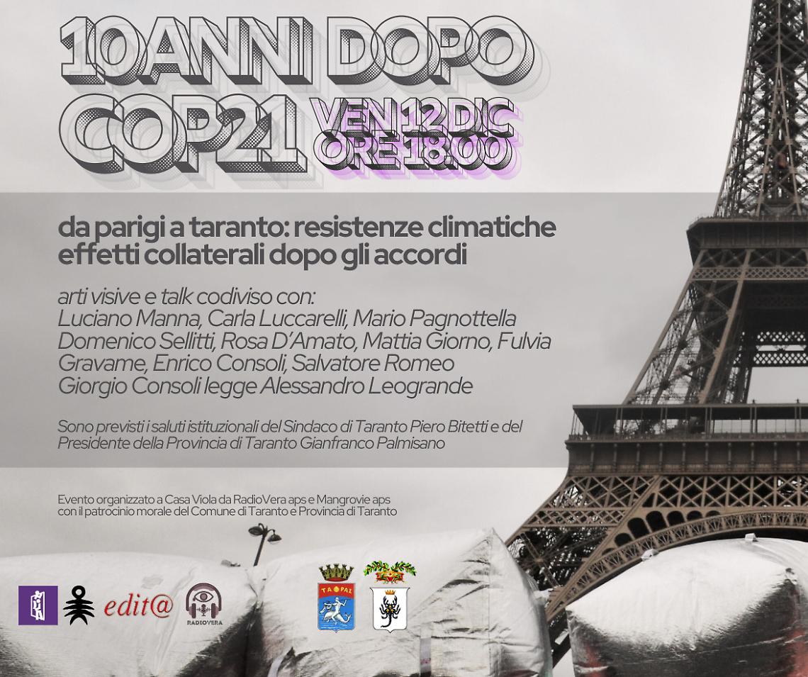 A Taranto un focus internazionale sul clima: incontro a Casa Viola dopo la Cop30