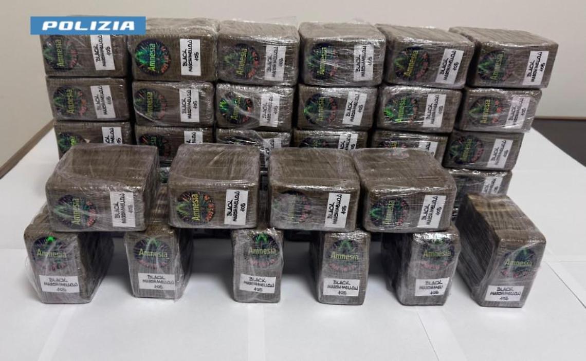 La droga sequestrata