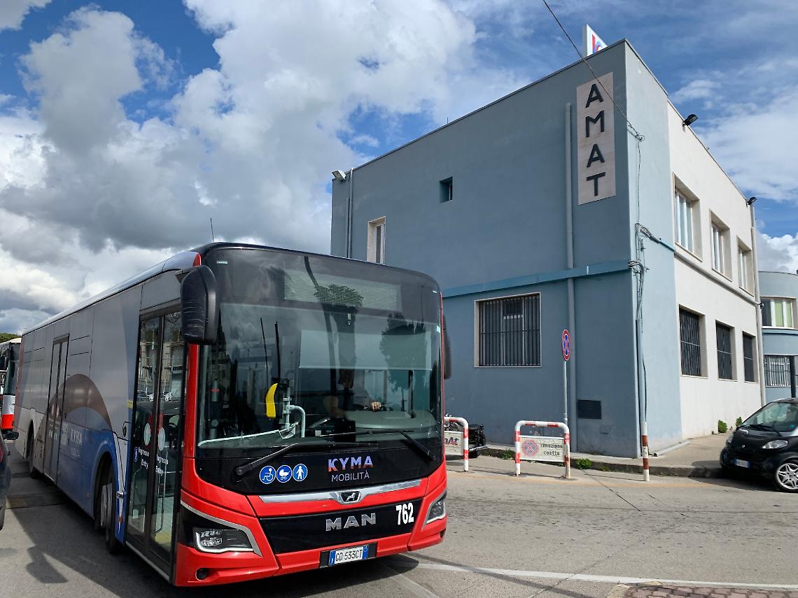 Un mezzo di Kyma Mobilità