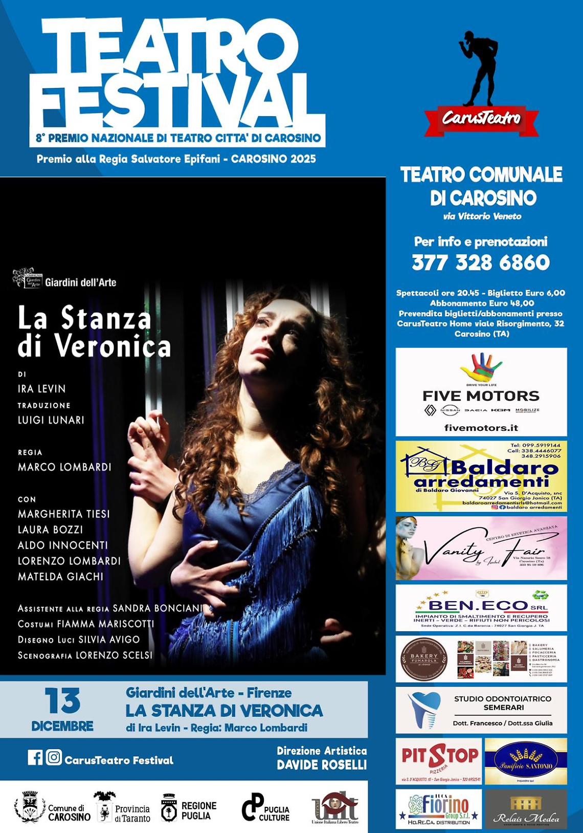 A Carosino arriva da Firenze “La stanza di Veronica”