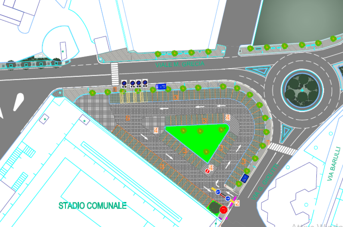 Nuovo parcheggio in via Magna Grecia a Massafra