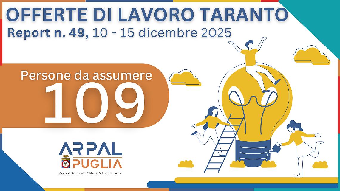 Le offerte di lavoro dei Centri per l'impiego di Taranto