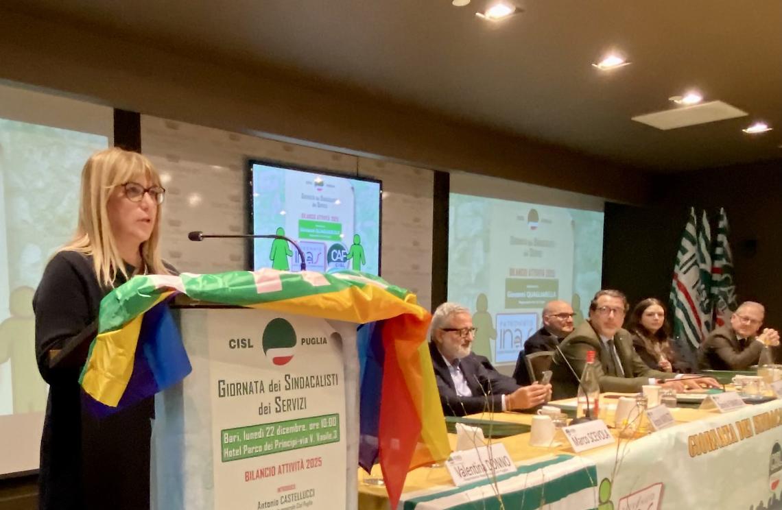 Daniela Fumarola questa mattina a Bari