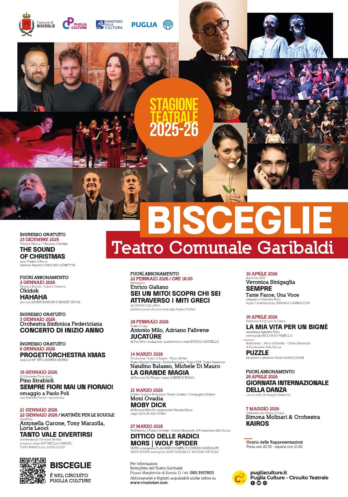 Il Teatro Garibaldi riapre il sipario: Bisceglie presenta la Stagione 2025-2026
