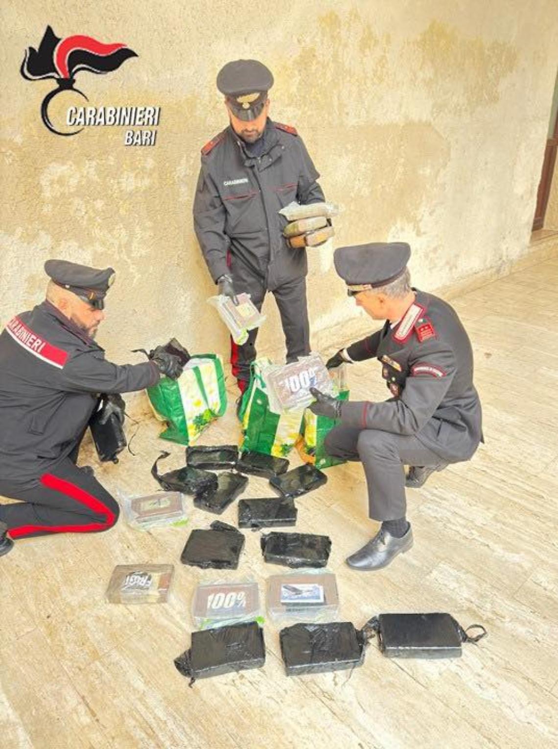 La droga sequestrata